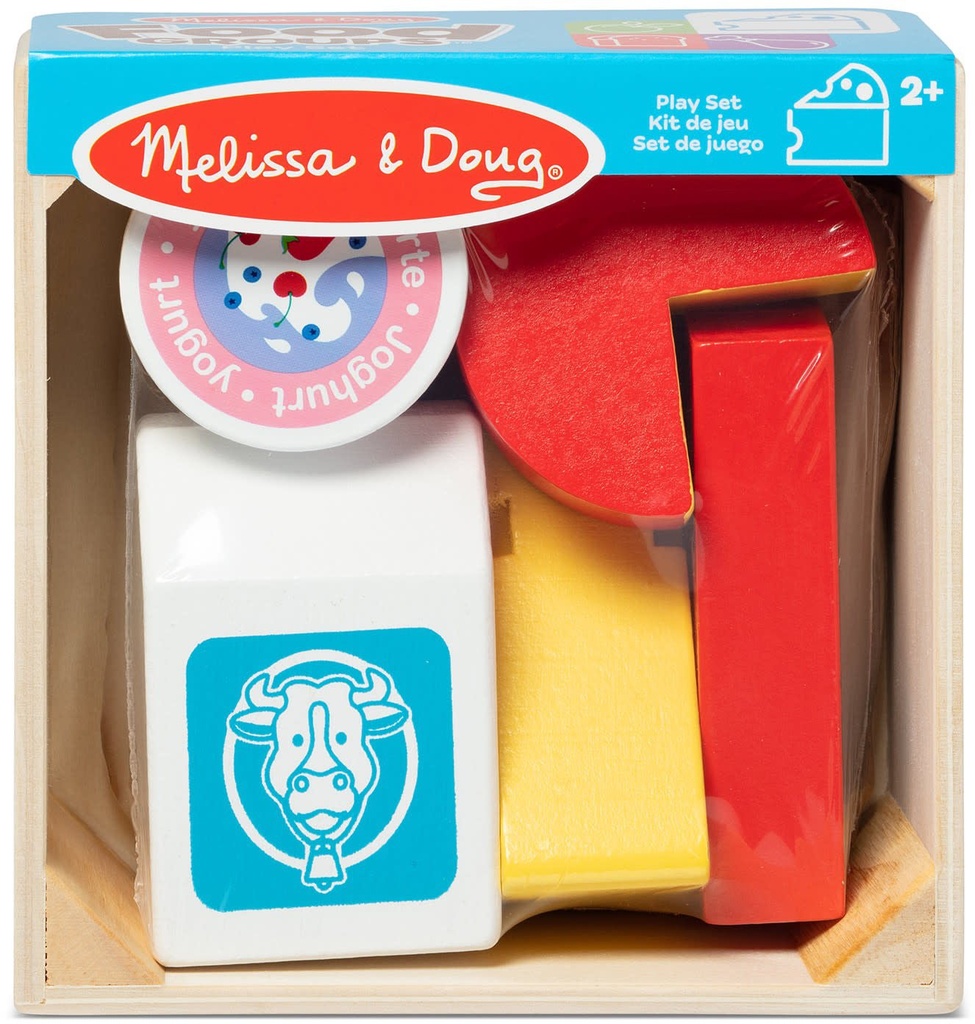 Melissa And Doug Wooden Food Groups Play Set - Dairy