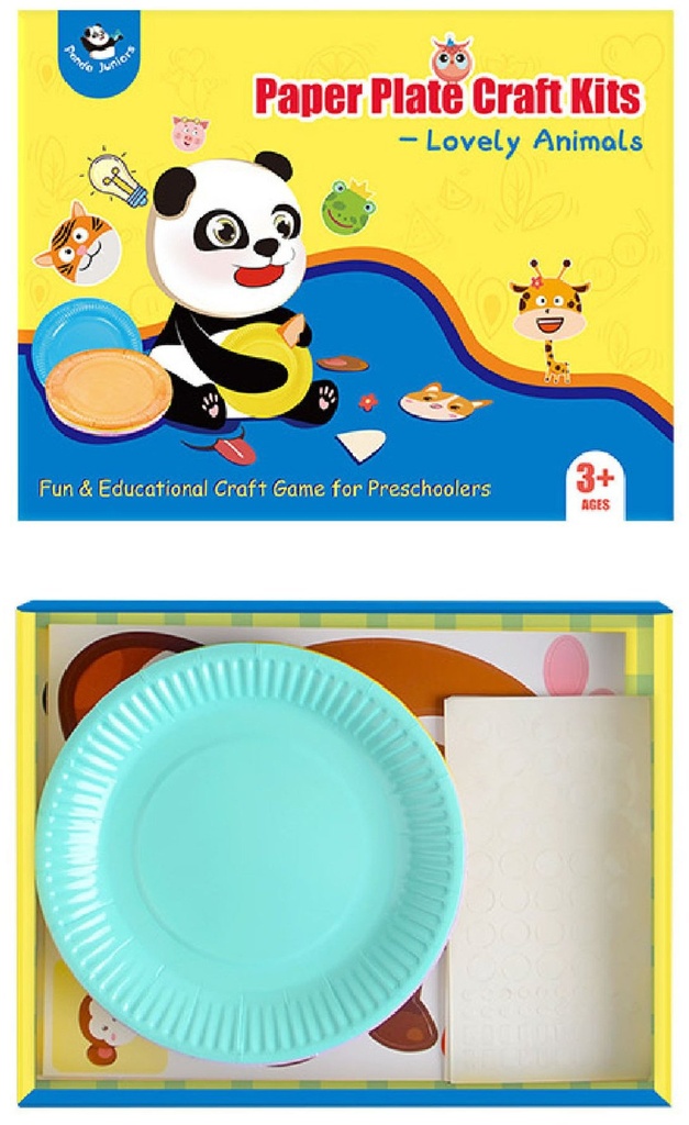 Pj019 Paper Plate Crafts Kits-My Lovely Animal 49701924
