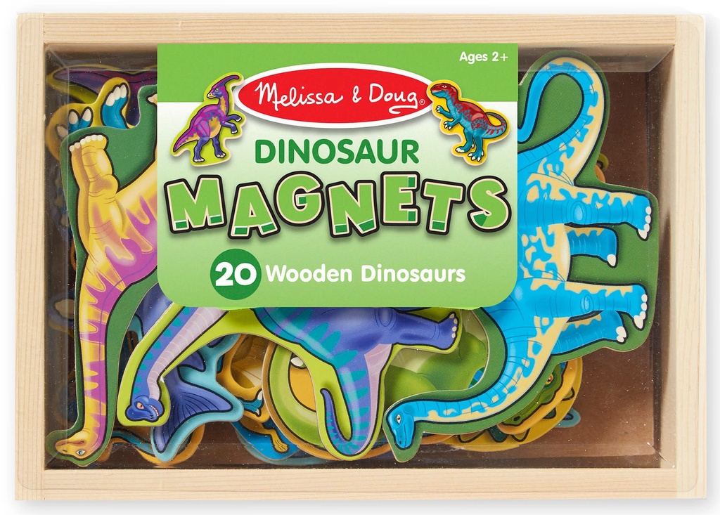 Md Wooden Dinosaur Magnets 46000476