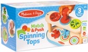 Melissa & Doug Match & Push Spinning Tops 
