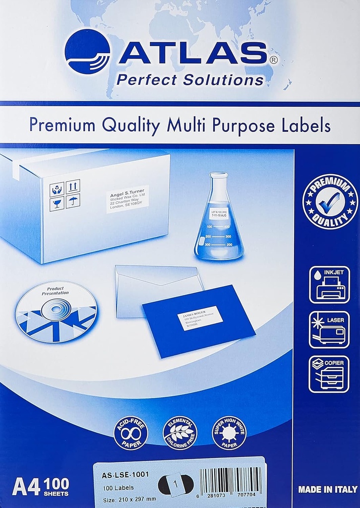 Label Multi Purpose Paper 70X35/ Pak=100Sht