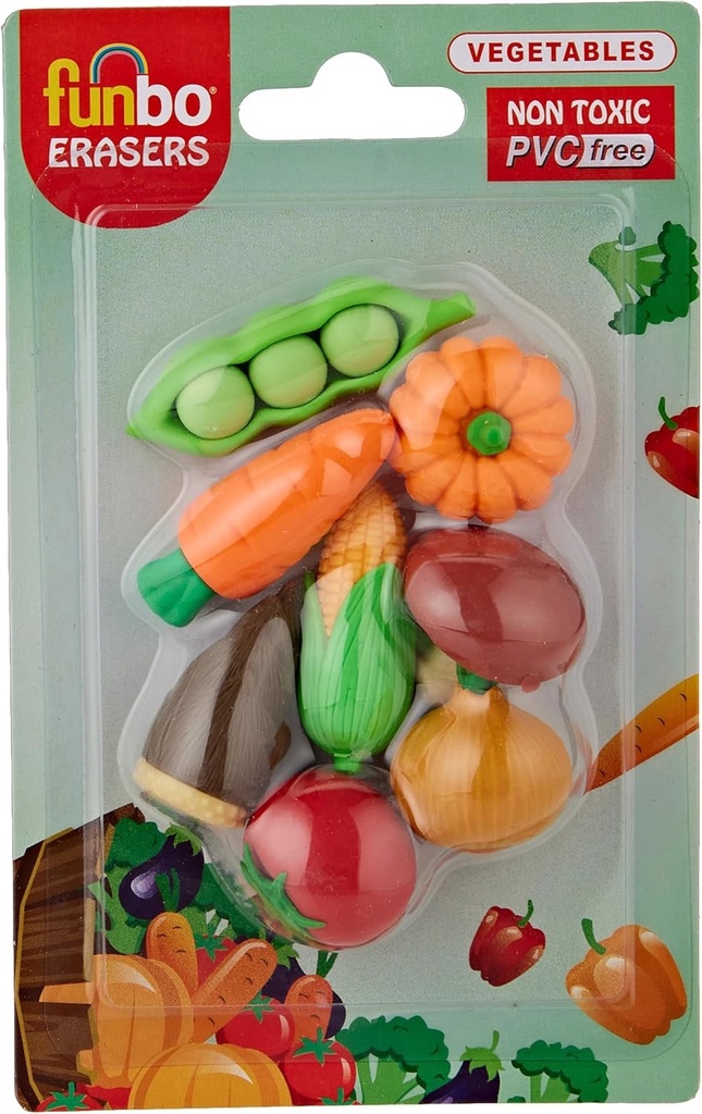3D Eraser In Blister Pack-Rabbit Veg