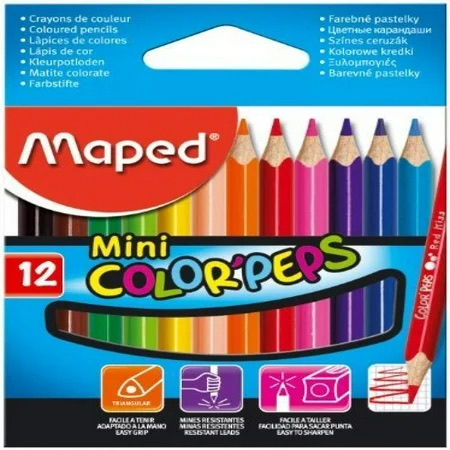 Color Pencil Set Of 12 Mini Color Peps 12Col