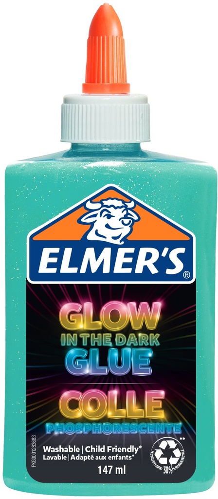 Elmer'S Liquid Glue Glow Blue 147 Ml