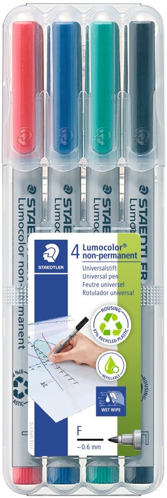 Lumocolor Ohp Non-Perm Pk=4Col