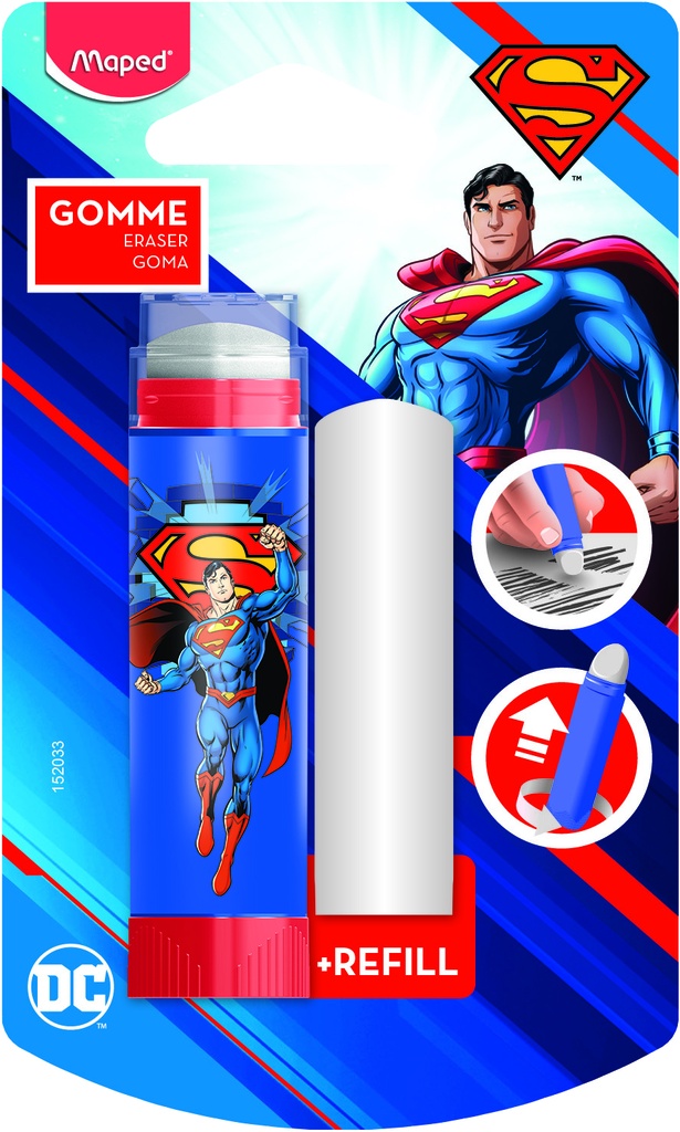 Eraser Superman+Refil Bls=1Pc