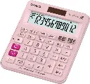 Calculator Check Function Mini Desktop 12 Digits Pink MJ-120DPLUSPKWADPW