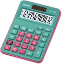 Calculator Basic Function Mini Desktop 12 Digits Red - Green MX-12B-GNRD-W-DC 