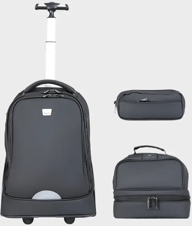 Trolly Backpack Large Wheels 18" With L.Bag, P.Case Set - GB5526T
