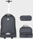 Trolly Backpack Large Wheels 18" With L.Bag, P.Case Set - GB5526T