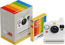 Polaroid Now Gen 3 Pebble White + Color Film Bundle (8 Photos)