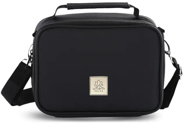 Umami - Prive Insulated Leather Lunch Bag Black