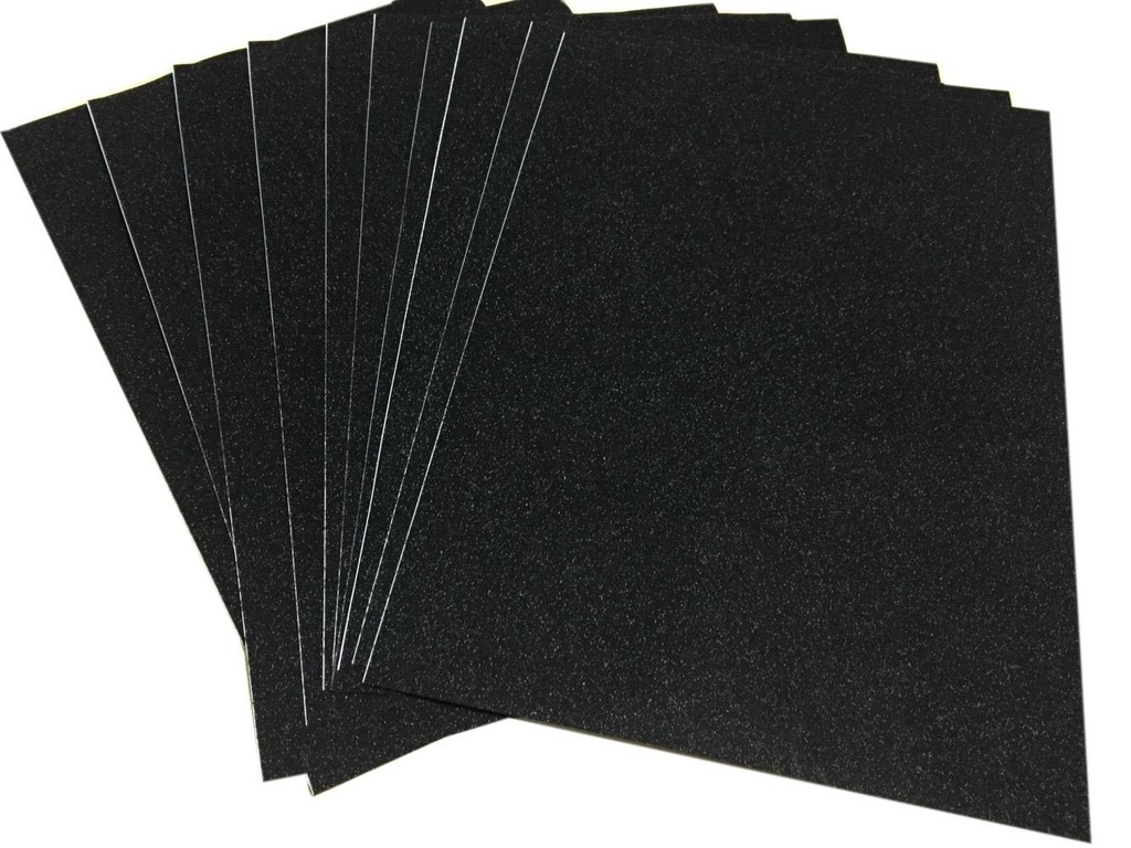 Foam Board Glitter 5mm 70x100cm Black W/OPP