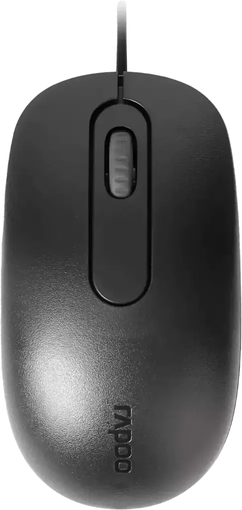 Rapoo N200 Wired Optical Mouse Black