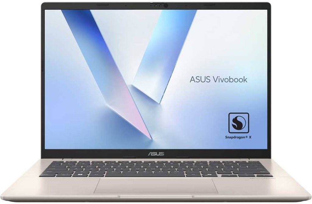 Asus Vivobook 14 X1407QA-LY046W, 14-inch WUXGA 1920x1200, Snapdragon X X126100 Purwa SE, 16GB RAM/1TB SSD, Windows 11 Home - Gold - SDL85S4CJ