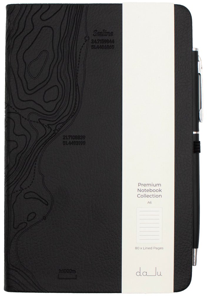 Exlporer Collection Black A6 notebook
