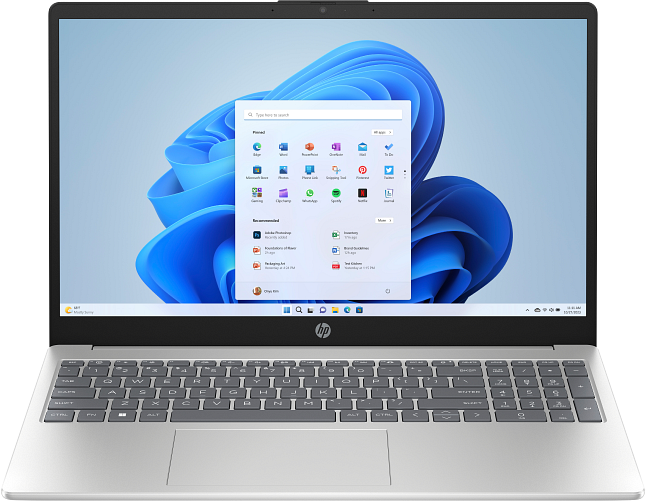 HP 15-fd0213ne Laptop, Intel Core i5-1334U, 16GB DDR4 RAM, 512GB SSD, 15.6-Inch FHD IPS, Intel Iris XE Graphics Card, Windows 11 Home, Natural Silver