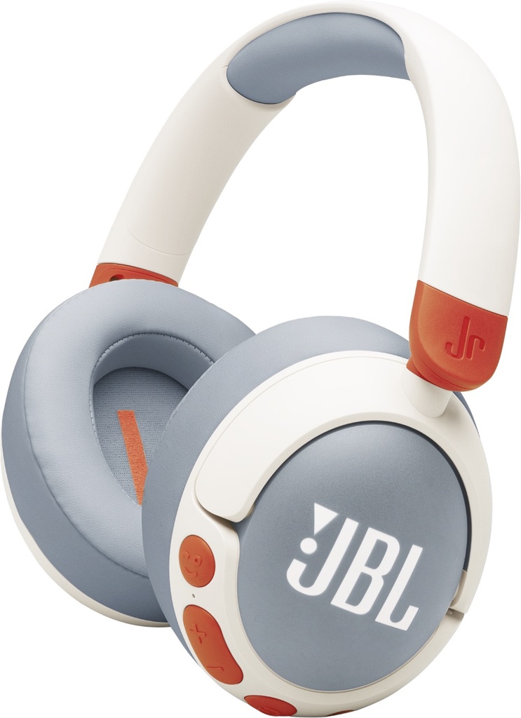JBL Jr470Nc White Wireless Over-Ear Noise Cancelling Kids Headphones