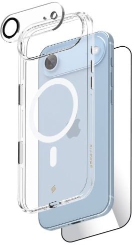 Smartix Ultraguard 3 in 1 Magnetic Bundle for iPhone 17 Air  (Magnetic Clear Case + Protector + Clear Camera Glass)