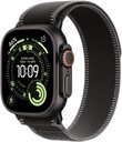 Apple Watch Ultra 3 GPS + Cellular 49mm Black Titanium Case with Black/Charcoal Trail Loop - M/L
