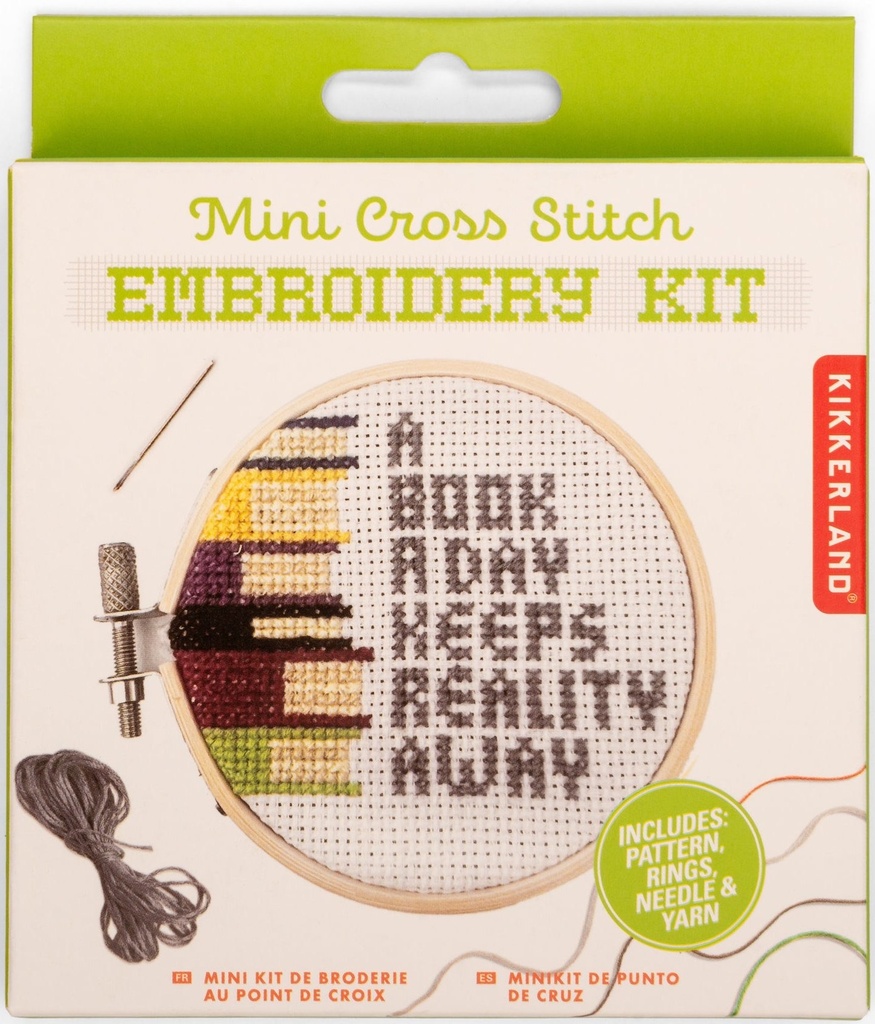 Books Mini Cross Stitch Embroidery