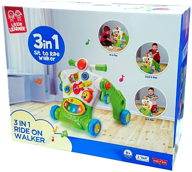 2-In-1 Musical Ride On Walker