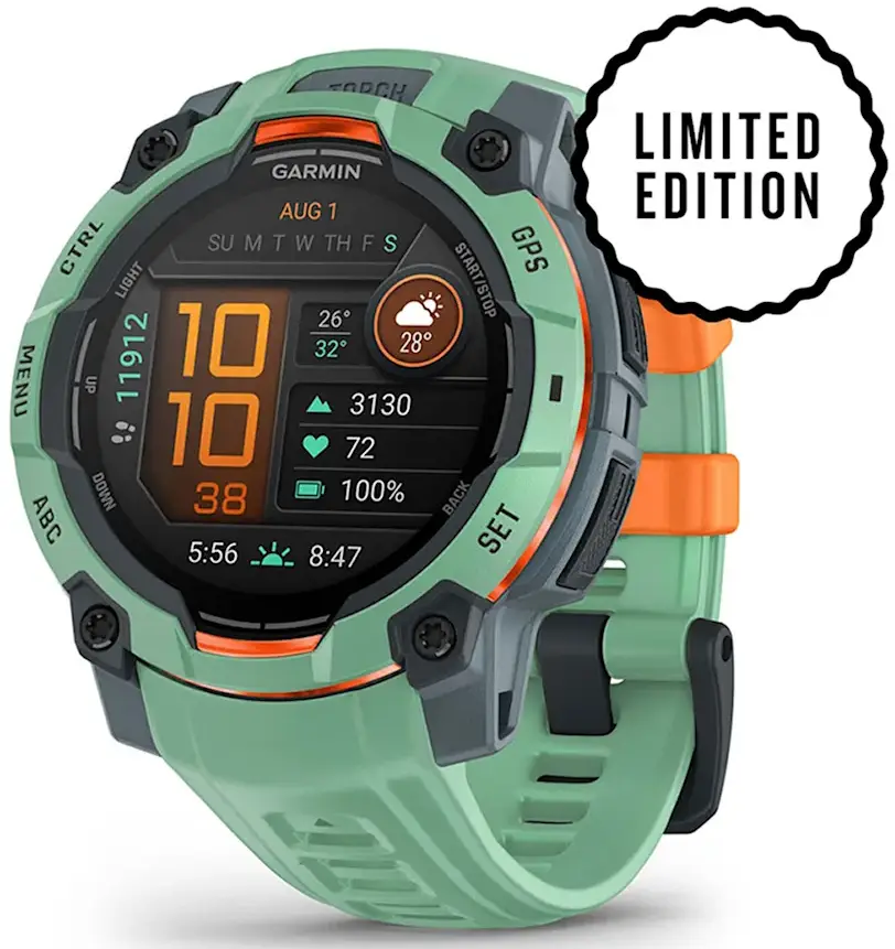 Garmin - Instinct 3,45Mm,Amoled,Neo Tropic Bezel W/Neo Tropic Bnd,Ww 010-02936-01