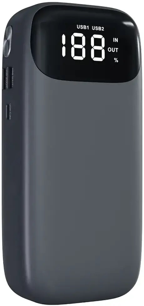 Green Lion Flex Power Jumper And Power Bank 10000Mah,Gray