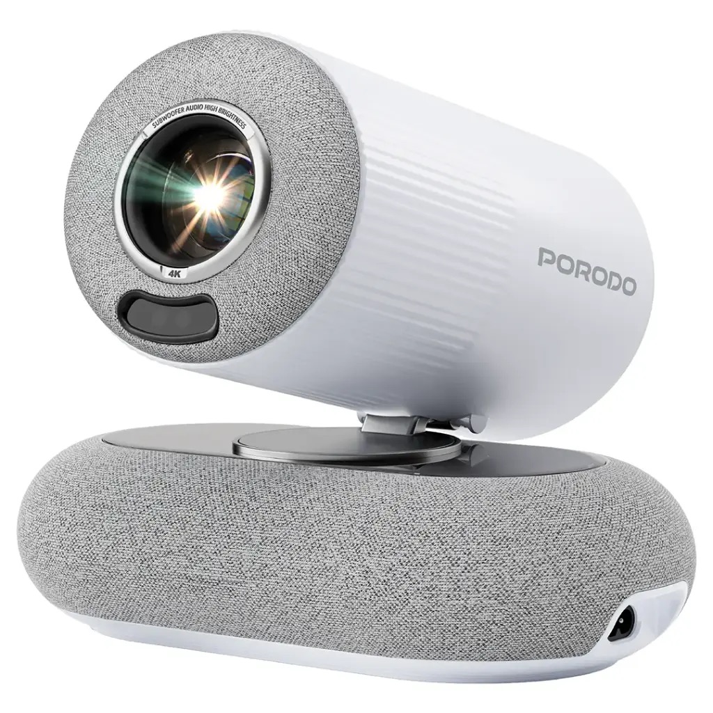 Porodo Lumacast Smart Full Hd Projector Auto Focus & Keystone,Pdpr2236,White