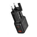 Porodo Universal Travel Pocket Charger,Pd-Fwch055-Bk,Black