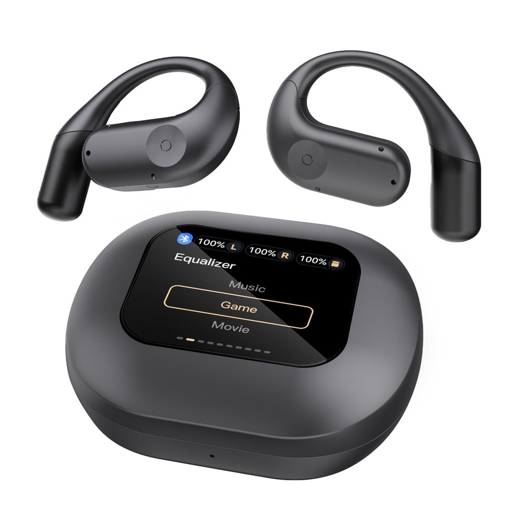 Powerology Open-Ear Wireless Stereo Earbuds,Pwlau007,Black