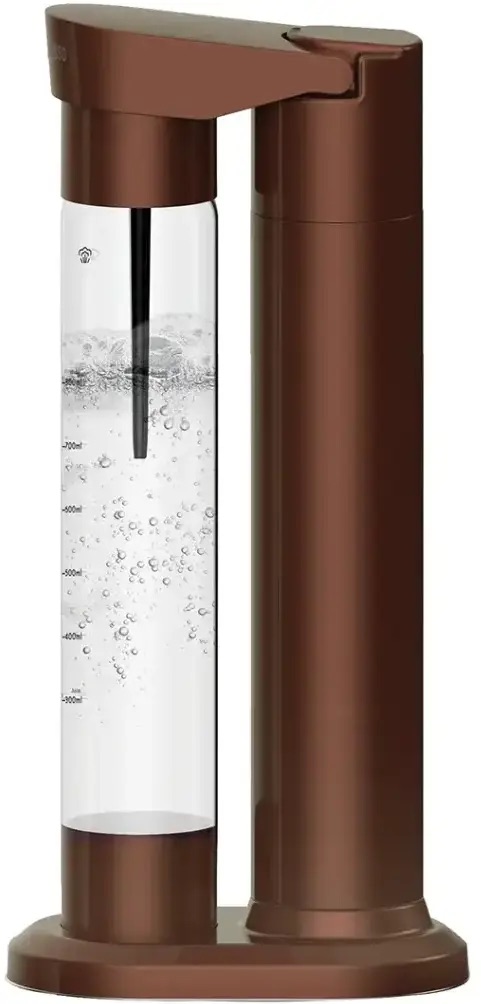 Lepresso Instant Carbonator And Soda Maker With Dual Bottle (500+350Ml) - Brown
