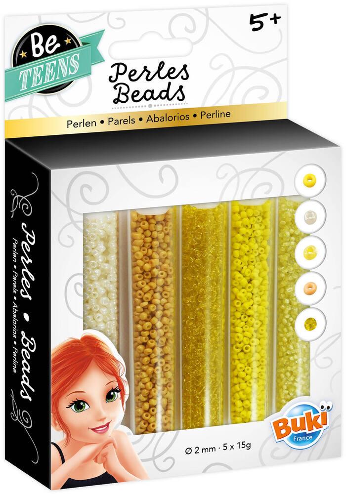 Buki Bead Tubes Yellow 