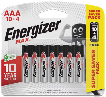 Energizer Max AAA 10+4