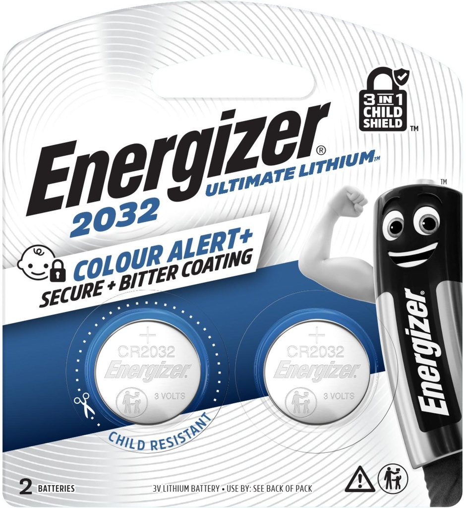 Energizer ULC Lithium Coin Batteries 2032 Bp2