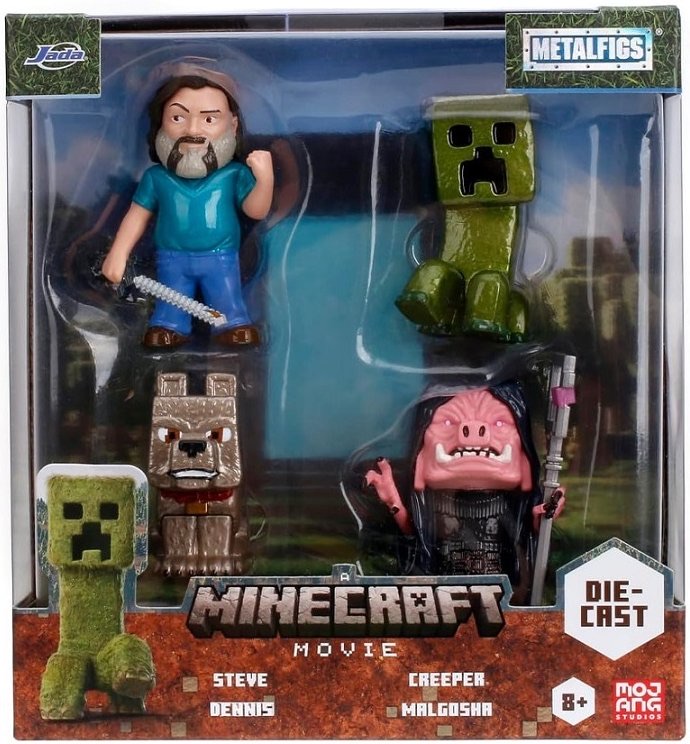 Minecraft Movie 4-Pack 2.5" Figures