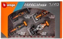 1:43 Formula (Without Helmet & Plastic Stand) - Mclaren Team 4-Pk.