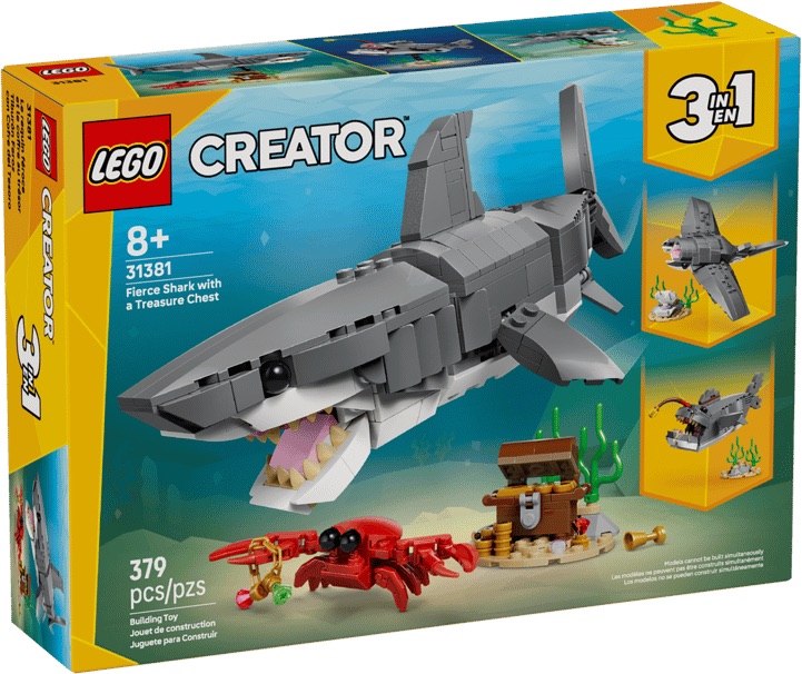 31381 Fierce Shark with a Treasure Chest