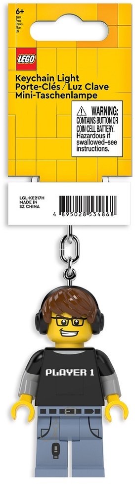 Lego IQ Minifigurines Keychain Light Video Game Guy