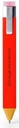 Pen Bookmark Red with Refills
