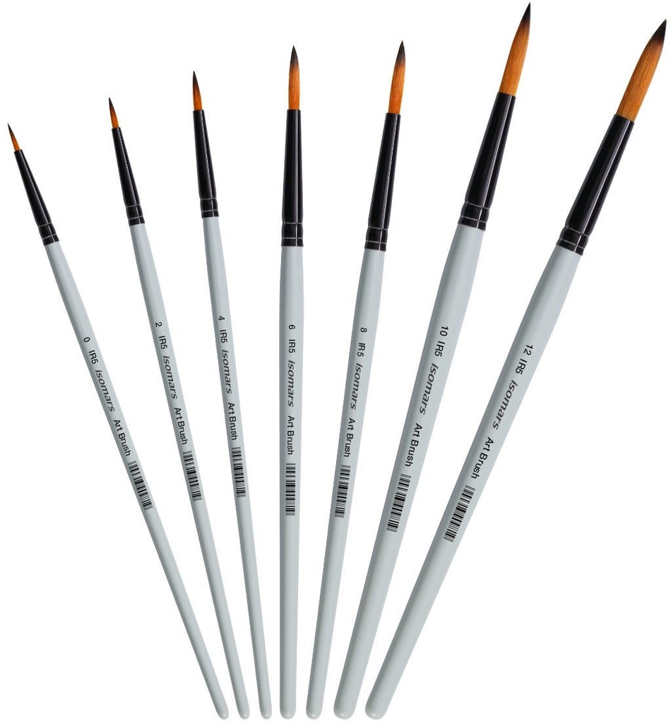 Brush Paint - Round - Set of 7 - Professional
