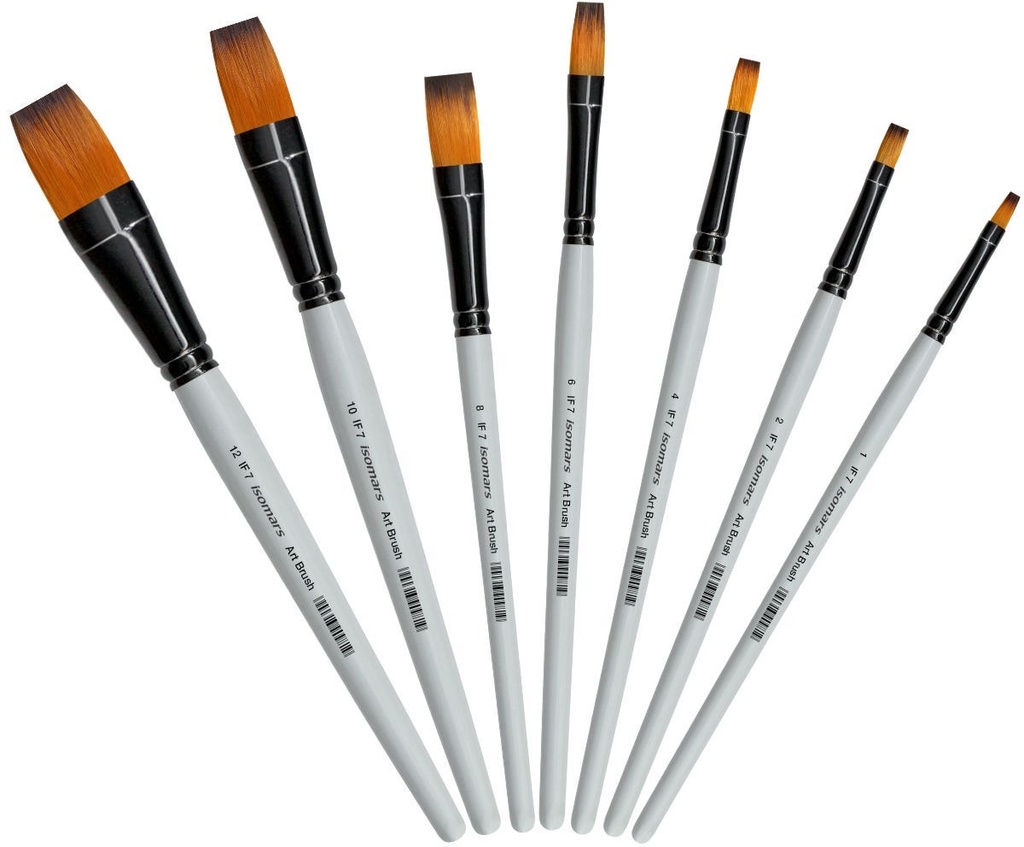 Brush Paint - Flat - Set of 7 - Professional