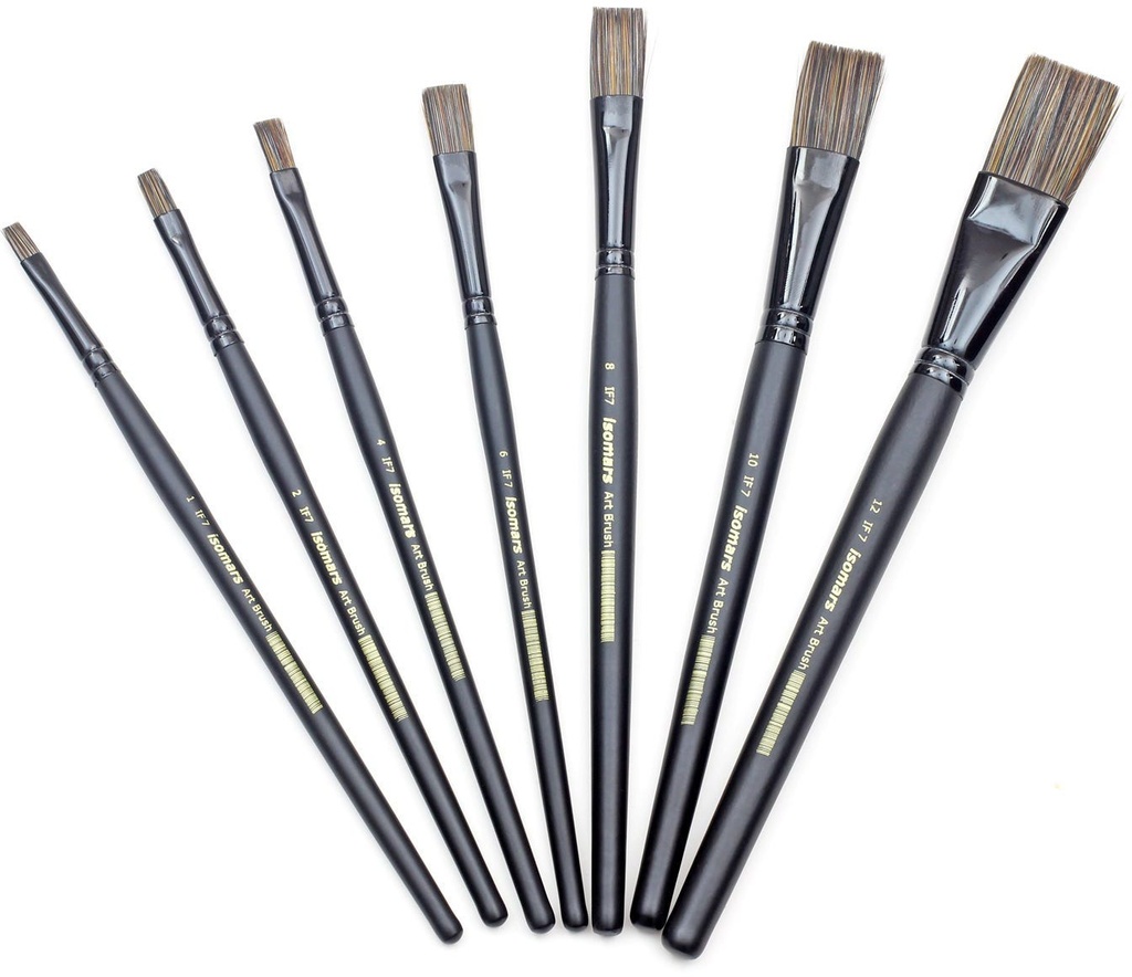 Brush Paint - Mix - Platinum Artist Brush - Set of 7