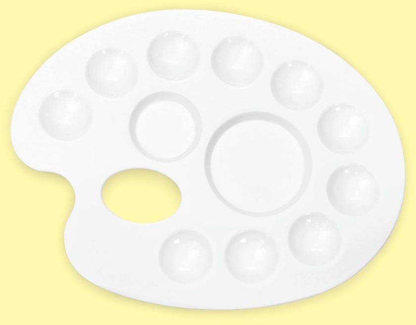 Color Mixing Dish - Oval Big