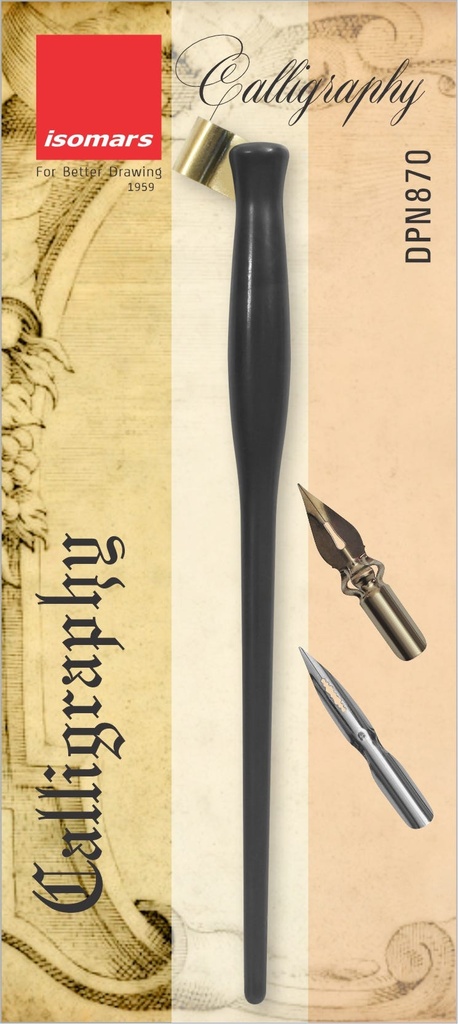 Dip Pen Oblique Plastic Holder with Nib