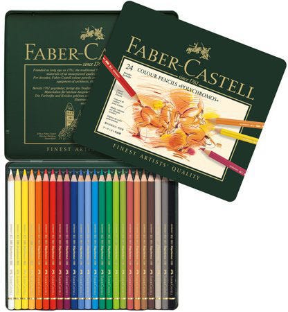 Polychromos Artists Color Pencils Tin Of 24 Color