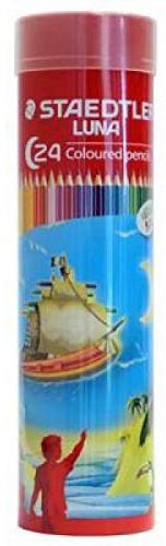 Pencils Colored Luna Cylindr Set Of 24 Colors