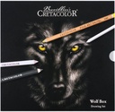 Drawing Set "Wolf Box " Set Of 25 Pcs, Tin Box