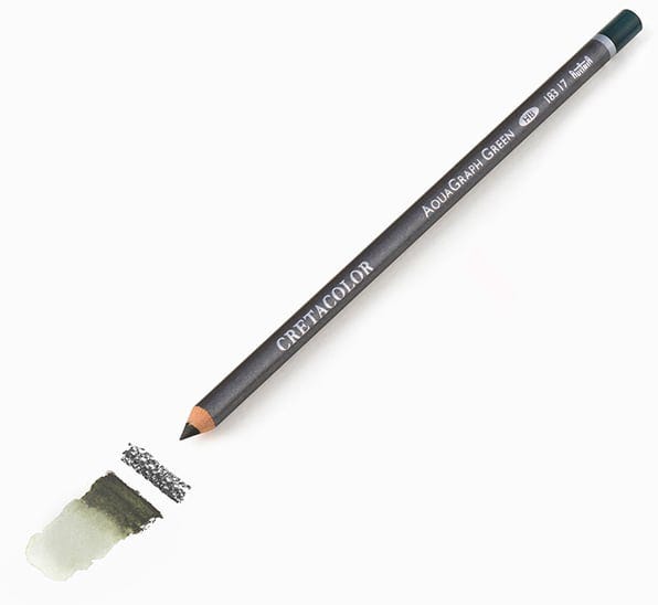 Aquarell Graphite Pencils HB, water soluble - AQUA GRAPH - GREEN
