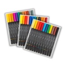 Hangable Cardboard Box Aqua Brush Duo 36 Assorted Double Tip Markers